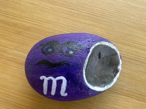 Paarse m&m