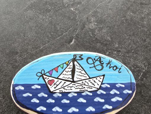 Ahoy papieren bootje