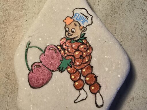 Flipje uit de Betuwe met kersen