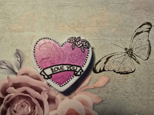 Roze hart Love You