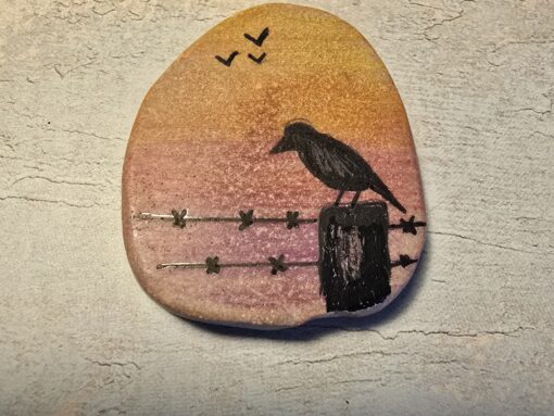 Vogel op paal