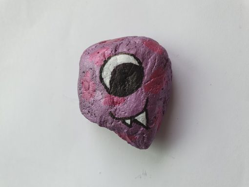 Monstertje paars gevlekt
