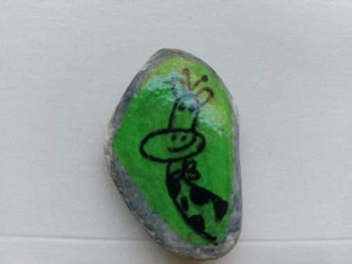 Giraf in groen