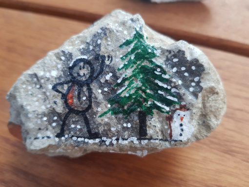 Hello, in the snow