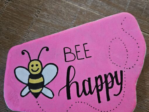 Bee happy rose