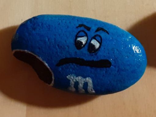 M&M blauw