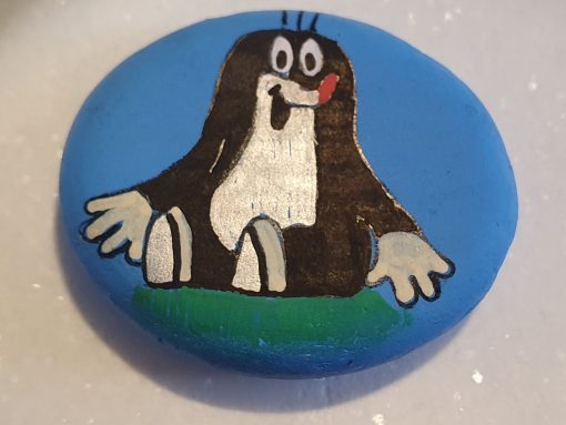 Mol in het gras