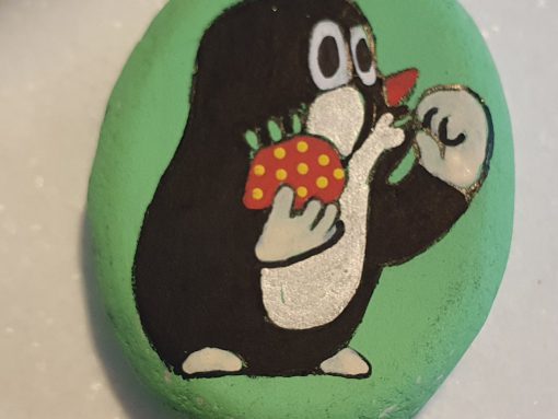 Mol eet aardbei