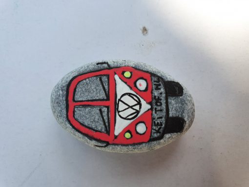 Volkswagen bus rood