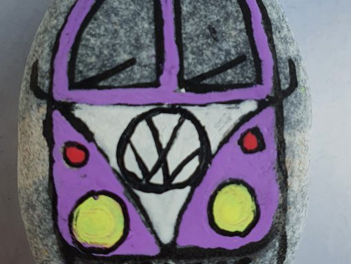 Volkswagen busje paars