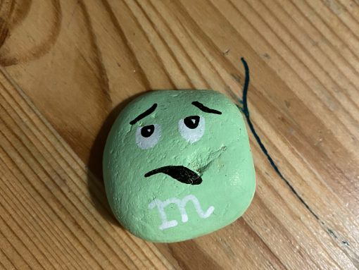 Groene m&m