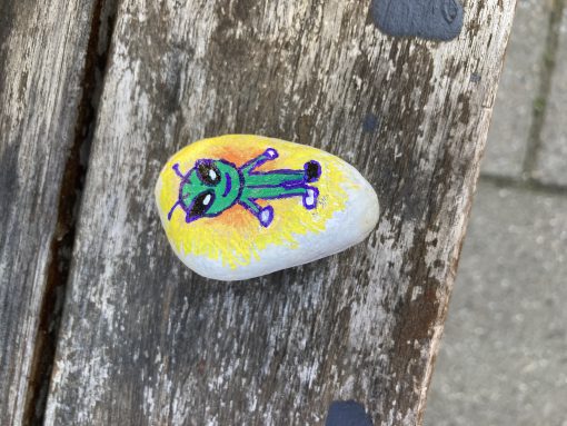 Alien met gipspootje