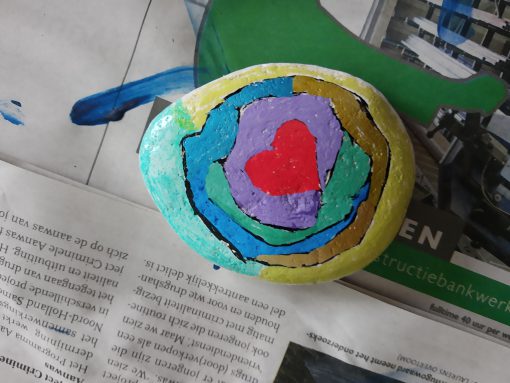 Hart omgeven met kleur