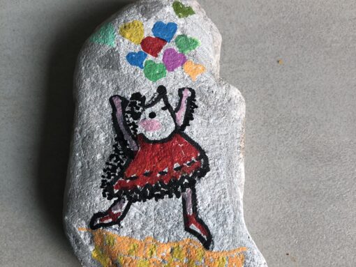 Egeltje met hartjes