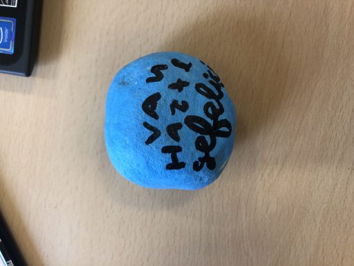 Blauwe felicitatie