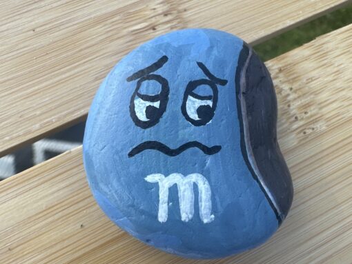M&M blauw