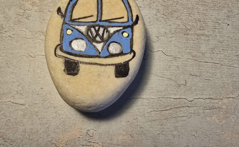 Kei Tof - Blauwe VW bus