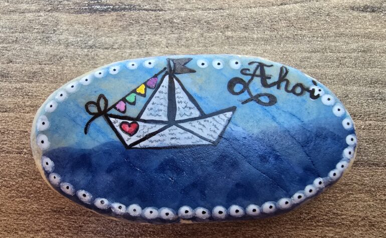 Kei Tof - Ahoy blauw/witte stip