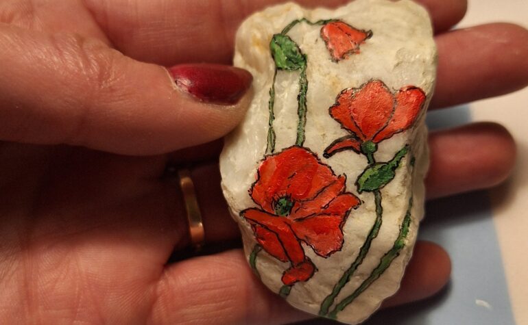 Kei Tof - Klaproos ruwe steen