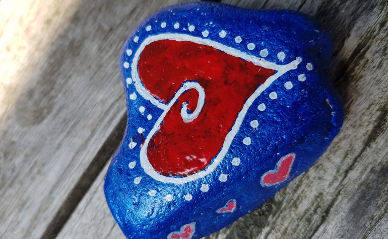 Kei Tof - Paint a Rock, Hide a Rock day 24 -07- 2021