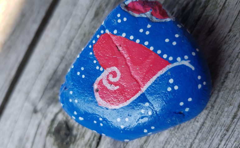 Kei Tof - Paint a Rock, Hide a Rock day 24 -07- 2021