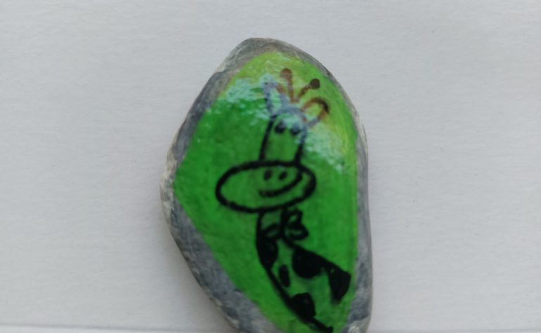 Kei Tof - Giraf in groen