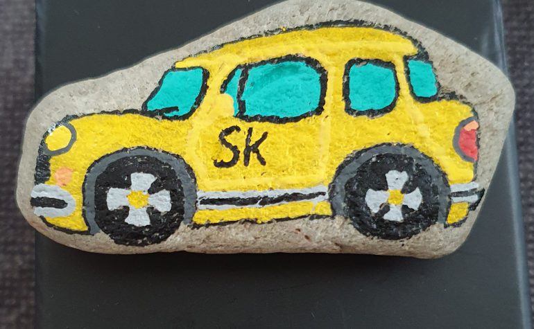 Kei Tof - Gele auto