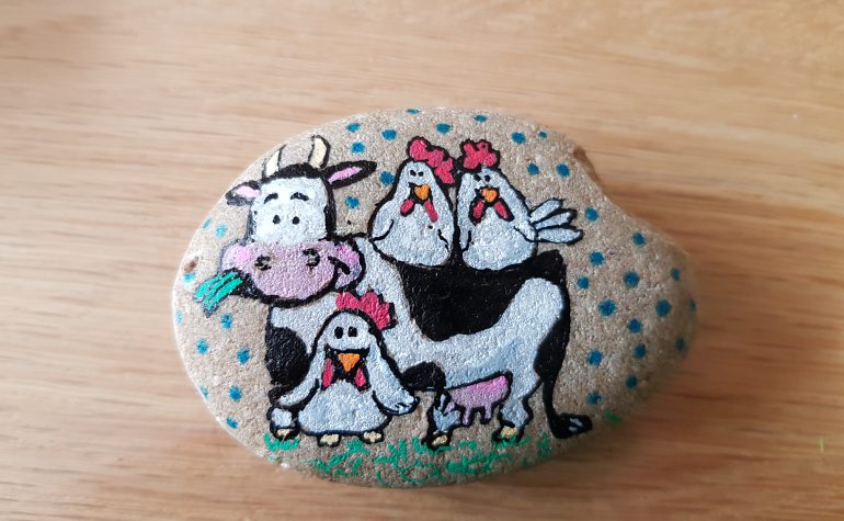 Kei Tof - Koe met kippen