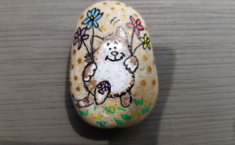 Kei Tof - Poes met bloemen