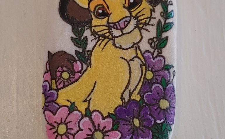 Kei Tof - Simba met bloemen