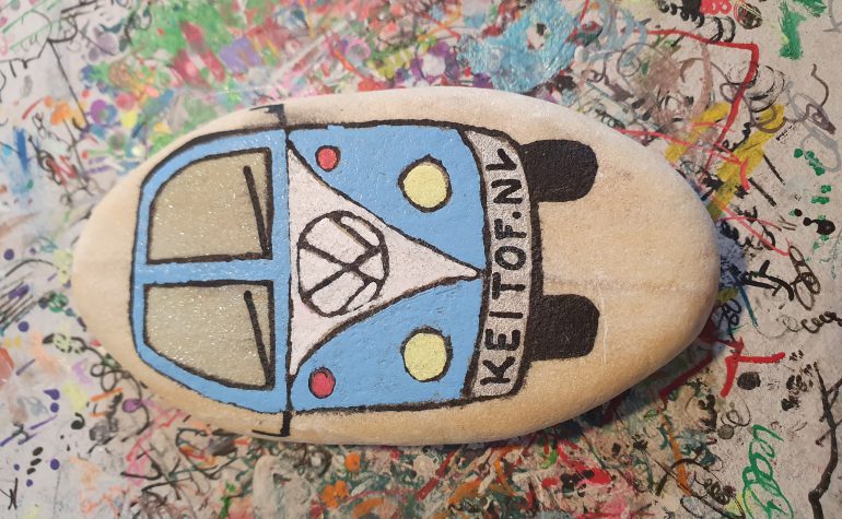 Kei Tof - Grote blauwe vw bus