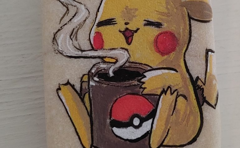 Kei Tof - Pikachu met koffie