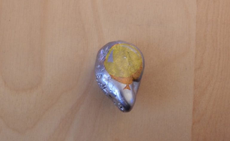 Kei Tof - Gele ballon op zilver