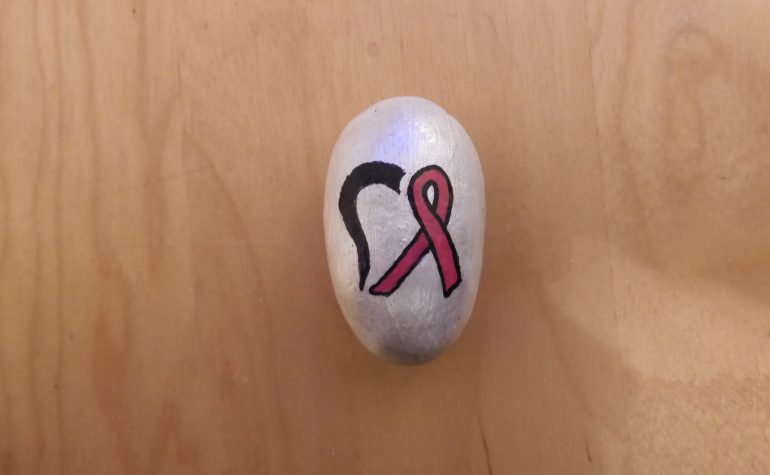 Kei Tof - Pink ribbon - hart met lint