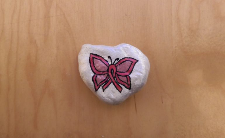 Kei Tof - Pink ribbon - vlinder 2