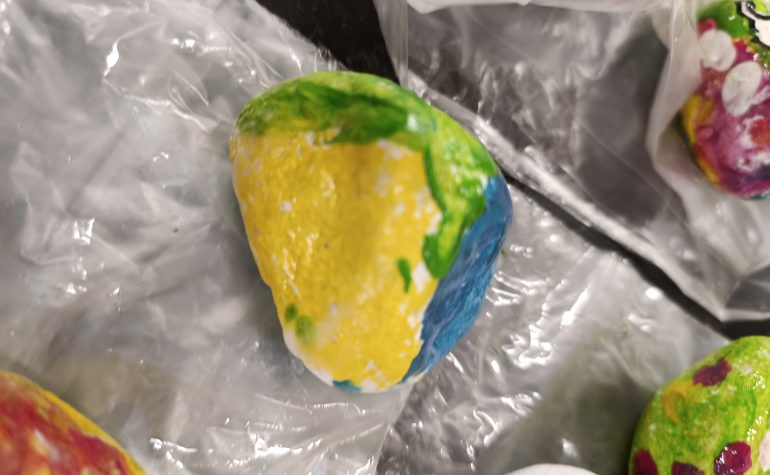 Kei Tof - geel groen blauw