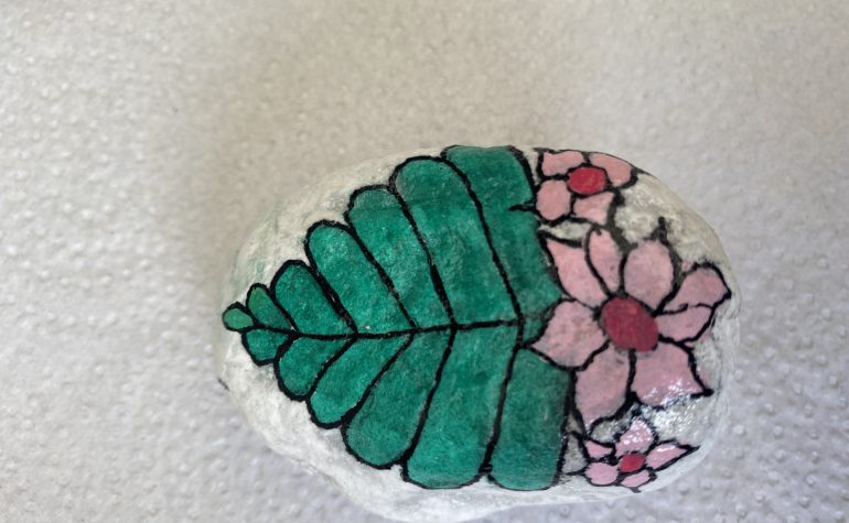 Kei Tof - Blad met bloemen