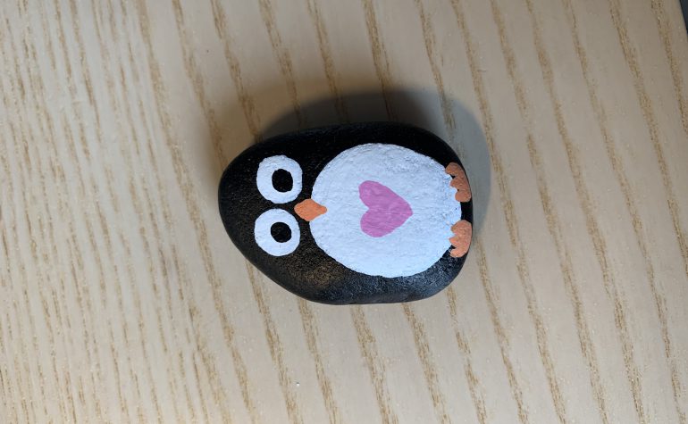 Kei Tof - Pinguïn pink heart