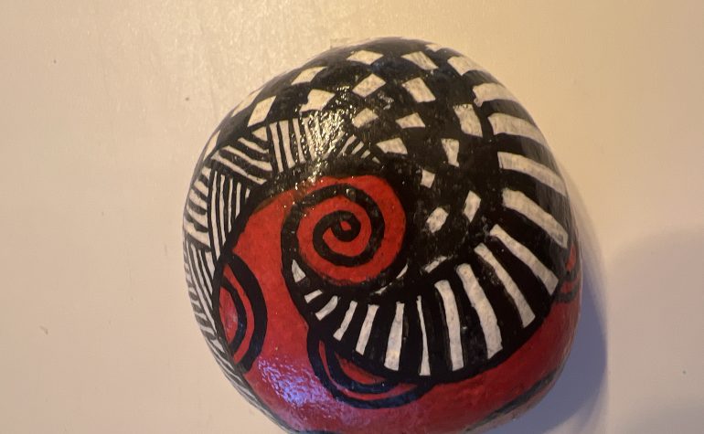 Kei Tof - Spiraal - rood/zwart/wit