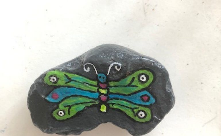 Kei Tof - vlinder groen/blauw